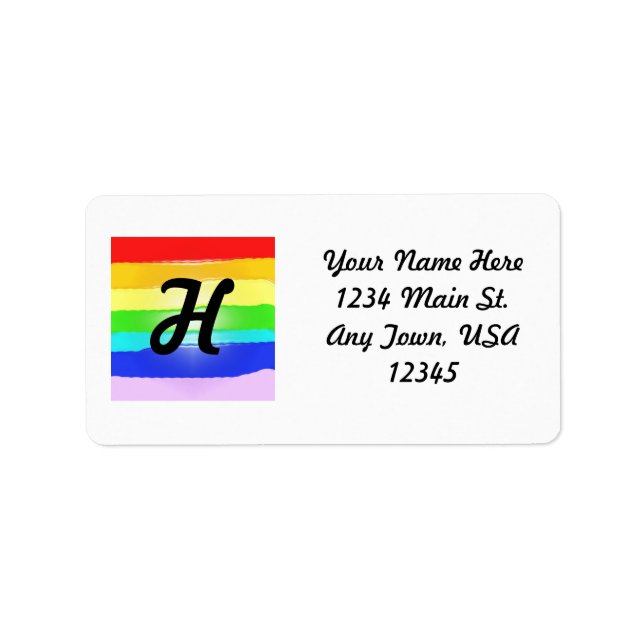 Rainbow v2 label (Front)