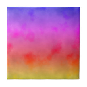 Rainbow Vapour Ceramic Tile