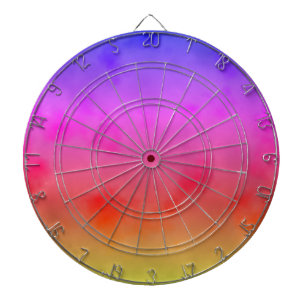 Rainbow Vapour Dartboard