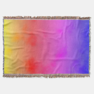 Rainbow Vapour Throw Blanket