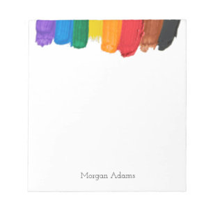 Rainbow vertical notepad