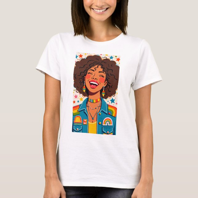 Rainbow Vibes T-Shirt (Front)