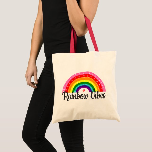 Rainbow Vibes Tote Bag (Front (Product))