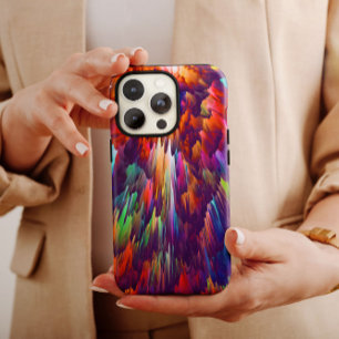 Rainbow Volcanic Abstract   iPhone 14 Case-Mate Case-Mate iPhone 14 Case