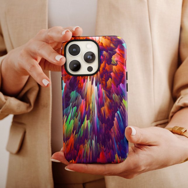 Rainbow Volcanic Abstract | iPhone 14 Case-Mate Case-Mate iPhone Case (Creator Uploaded)