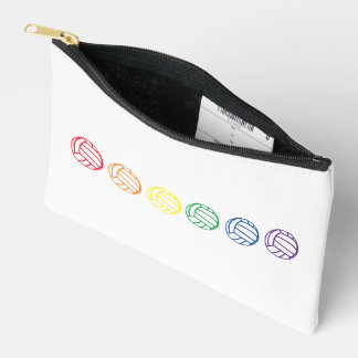 Rainbow Volleyball Accessory Pouch