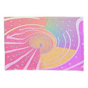 Rainbow Vortex Swirl  Pillowcase