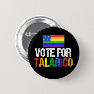 Rainbow Vote for Talarico 2026 Election 6 Cm Round Badge