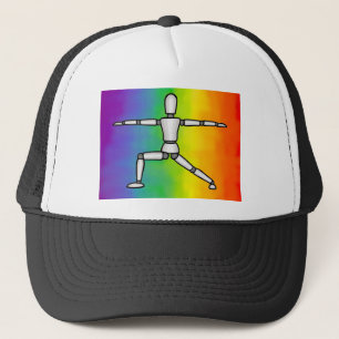 Rainbow Warrior 2 yoga pose Trucker Hat