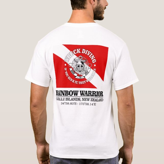 Rainbow Warrior (best wrecks) T-Shirt (Back)
