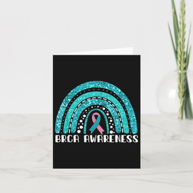 Rainbow Warrior Brca Awareness  Card (Front)