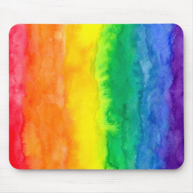 Rainbow Wash Mousepad (Front)