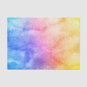 Rainbow Water Colour Tissue Paper