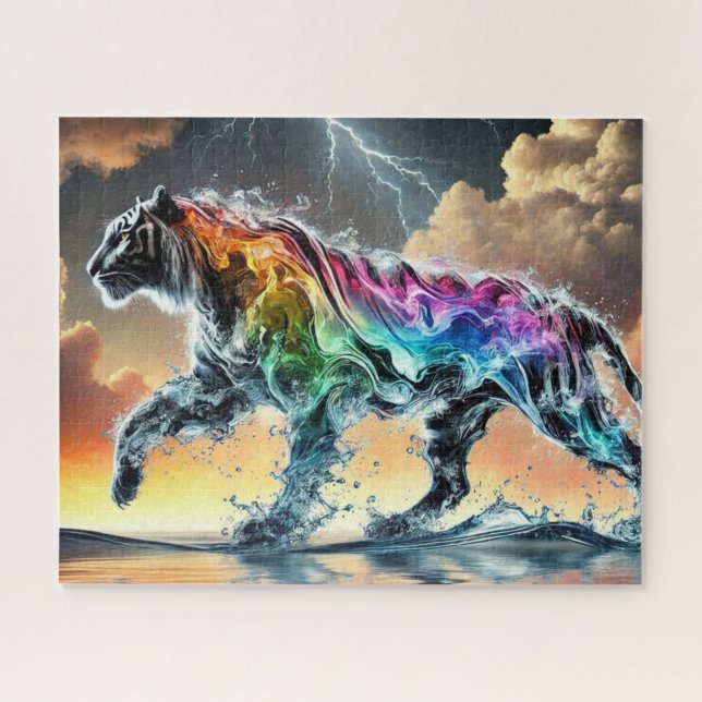Rainbow Water tiger Jigsaw Puzzle (Horizontal)