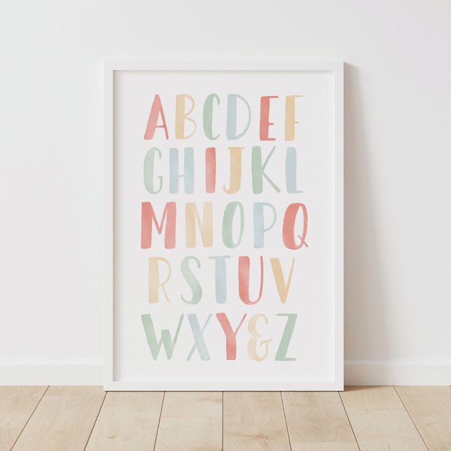 Rainbow Watercolor Alphabet ABC Classroom Decor (Creator Uploaded)
