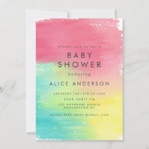 Rainbow Watercolor background printable cards
