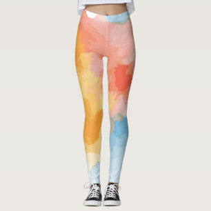 Rainbow Watercolor Dream Leggings