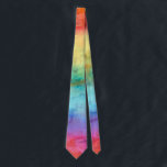 Rainbow Watercolor Tie<br><div class="desc">Add a pop of colour to your life with this colourful rainbow design.</div>