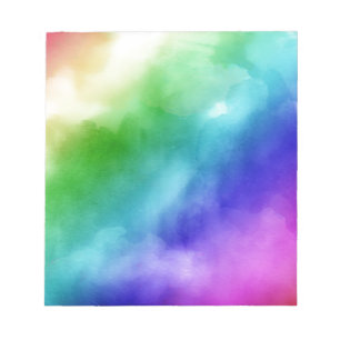Rainbow Watercolors Notepad