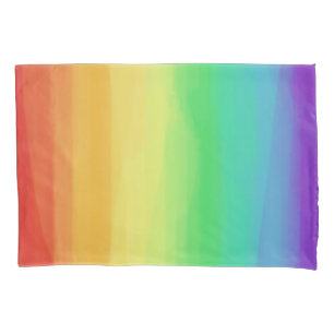 Rainbow Watercolors Pillowcase