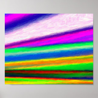 Rainbow Watercolors Poster