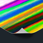 Rainbow Watercolors Poster<br><div class="desc">Lovely in a frame for the home</div>