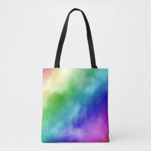 Rainbow Watercolors Tote Bag