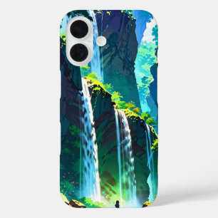 Rainbow Waterfall iPhone 16 Case