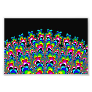 Rainbow Waterfall - Fractal Art Photo Print