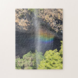 Rainbow Waterfall Jigsaw Puzzle