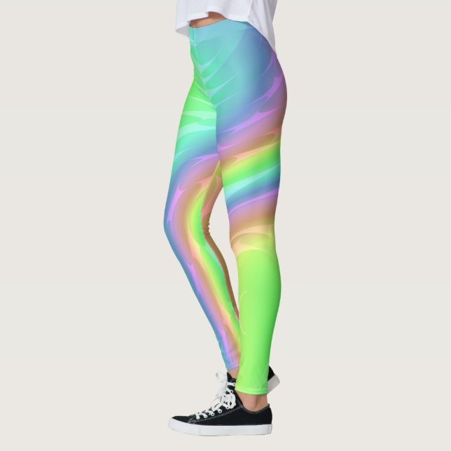 Rainbow Waterfall Leggings (Left)