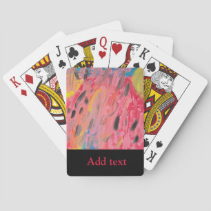 Rainbow Waterfall Painting Playing Cards