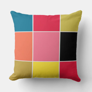 Rainbow Waterfall Squares Cushion
