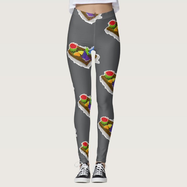 Rainbow Watermelon Leggings (Front)