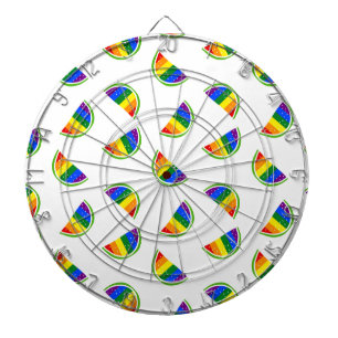 Rainbow Watermelon Pattern Dartboard