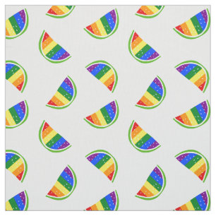 Rainbow Watermelon Pattern Fabric