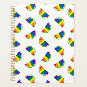 Rainbow Watermelon Pattern Planner