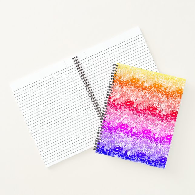 Rainbow wave  notebook (Inside)