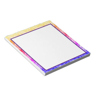 Rainbow wave notepad