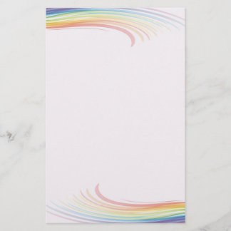 Rainbow wave stationery