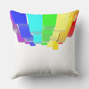 Rainbow waves cushion