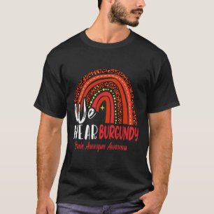 Rainbow We Wear Brain Aneurysm Awareness T-Shirt