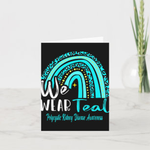 Rainbow We Wear Polycystic Kidney Disease Awarenes Card