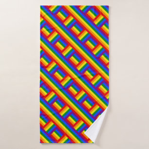Rainbow Weave Bath Towel