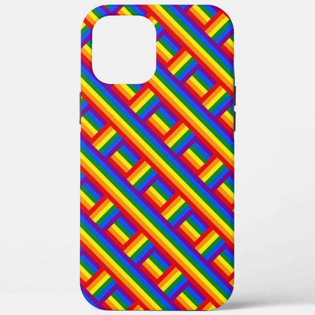 Rainbow Weave Case-Mate iPhone Case (Back)