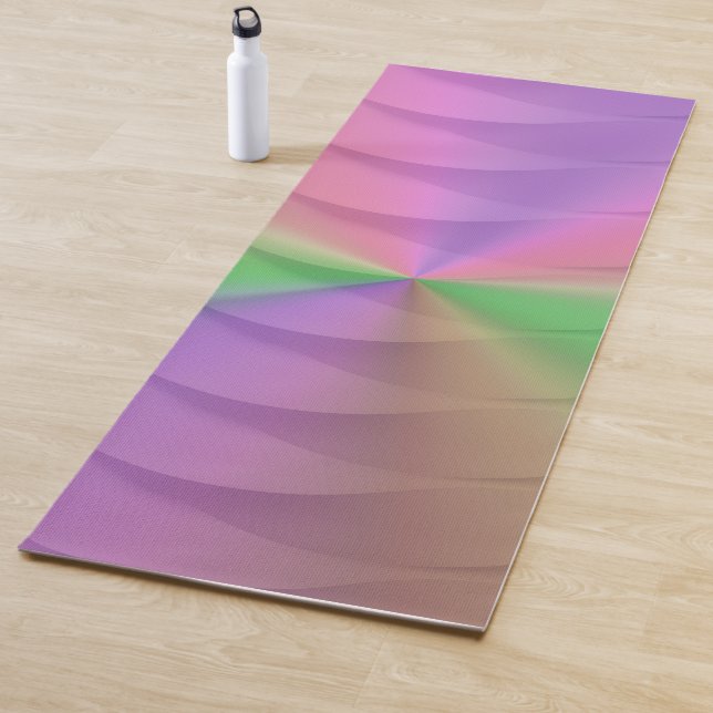 Rainbow Weave Spectrum Yoga Mat (In Situ)