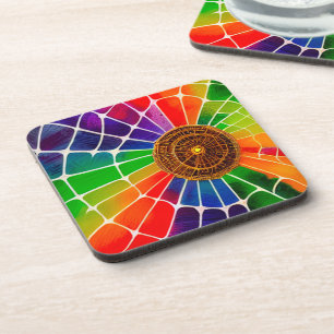 Rainbow Web Coaster