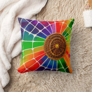 Rainbow Web Cushion