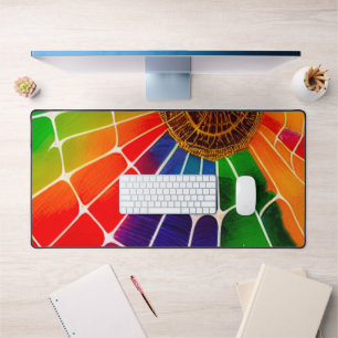 Rainbow Web Desk Mat