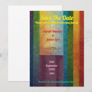 Rainbow Wedding Invitation